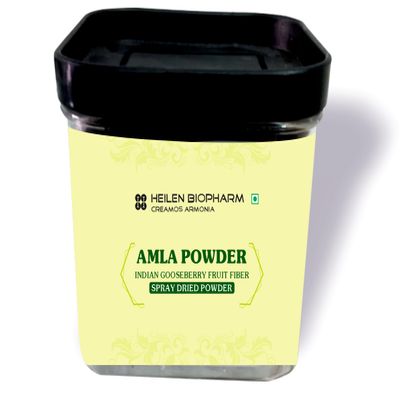 Heilen Biopharm Amla Fruit Powder (Indian Gooseberry)  100 g | Spray Dried, Pure & Natural | Rich in Vitamin C & Fiber | For Hair, Skin & Wellness