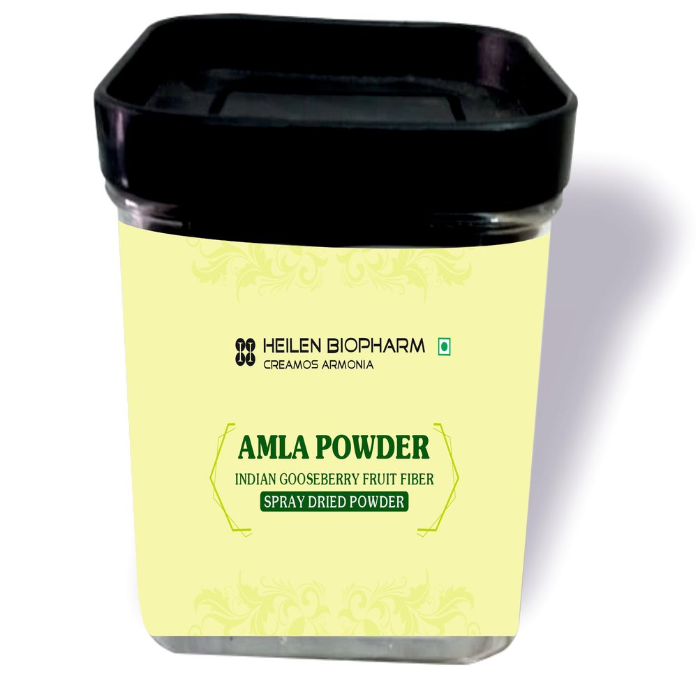 Heilen Biopharm Amla Fruit Powder (Indian Gooseberry) 100 g | Spray Dried, Pure & Natural | Rich in Vitamin C & Fiber | For Hair, Skin & Wellness