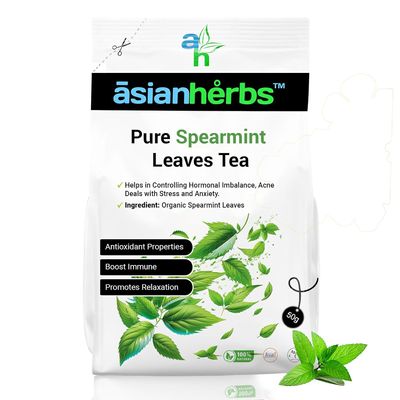 Asian Herbs Pure Spearmint Tea - Hair Care, Supporting Balance & Clarity | Natural Herbal Blend for Radiant Skin (50grams)