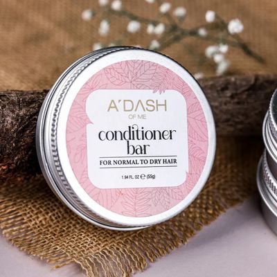 A Dash of Me Conditioning Bar (55g) | Solid Conditioner Bar for Dry, Frizzy & Curly Hair | Deep Hydration with Shea & Cocoa Butter | Smooth, Soft & Tangle-Free Hair | Natural & Eco-Friendly