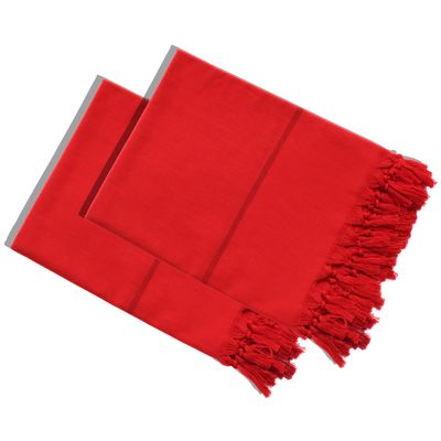 100% Pure Cotton Towels for Men|Red Bhagwa Gamcha Tauliya for Men|MUDI Towel|Saami Thundu||Muffly|Head Wrap Towel for Women|Pack of 2