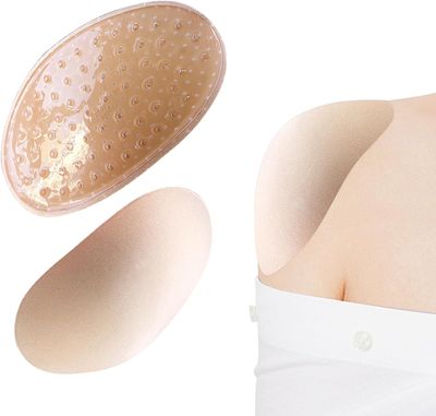 1 Pairs Shoulder Pads for Womens Clothing, Anti-Slip Shoulder Push-Up Pads Invisible Breathable Shoulder Enhancer, Reusable and Improve Shoulder Shape