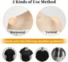 1 Pairs Shoulder Pads for Womens Clothing, Anti-Slip Shoulder Push-Up Pads Invisible Breathable Shoulder Enhancer, Reusable and Improve Shoulder Shape view 2