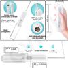 OVIOL Portable Jet Spray for Toilet for Travel, Toilet Portable Bidet Spray Electric Jet Spray Portable Toilet Travel Essentials Foldable Handheld for Personal Hygiene Baby 2 Cleaning Modes, 180 Degree Nozzle (TRANSPARENT, ELECTRIC) view 2