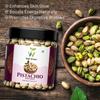 WELL GREEN Fresh Roasted & Salted Pistachios 300gm | Dry Fruits Pista | Crunchy & Delicious Healthy Snack | Vitamins & Minerals Rich | Shelled Nuts view 3