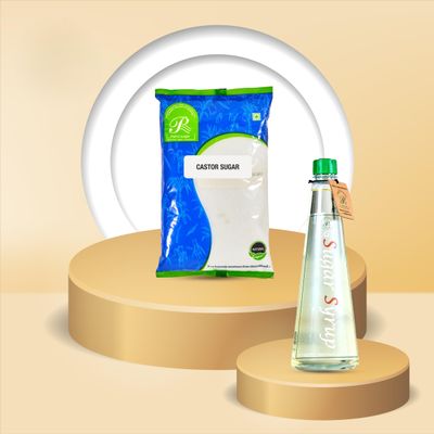 Rahul Sugar DGH Invert Sugar Syrup Baking Specialty Liquid Sugar Sweetener , Speciality Castor For Baking Cakes Cookies Pastries| Confectioners Sulphurless Pure and Hygienic, Chemical Free | Instant dissolves Free-flowing - Each of 1Kg (2Kg)