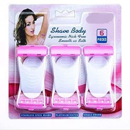 Diano dimzi Disposable 6 Blades Body & Bikini Shaving Razor, Under Arms, Hand, Leg