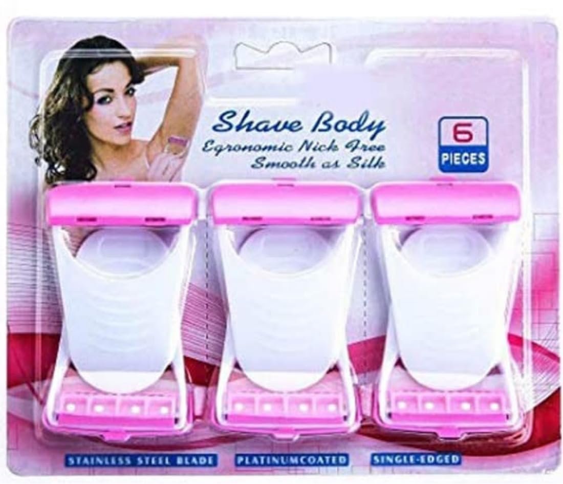 Diano dimzi Body Razor For Women Hair Removal Bikini Line Razor (6Pc)