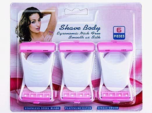 Diano dimzi Women'S Disposable Plastic Skin Hair Remover_Safty Stainless Razor Blade