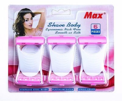 Diano dimzi 6 Hair Removal Body & Bikini Manual Shaving Effective Leg Body Hair Remover Strips
