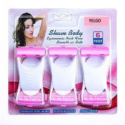Diano dimzi Women'S Disposable Plastic Hair Razor & Bikini Shaving Razor For Women Pack Of 6