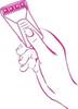 Diano dimzi Disposable 6 Blades Body & Bikini Shaving Razor For Women - Pink view 2