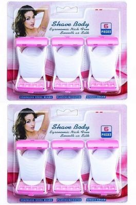 Diano dimzi (12 Pcs) Disposable Max Body & Bikini Shaving Razor For Women Platinum Blade