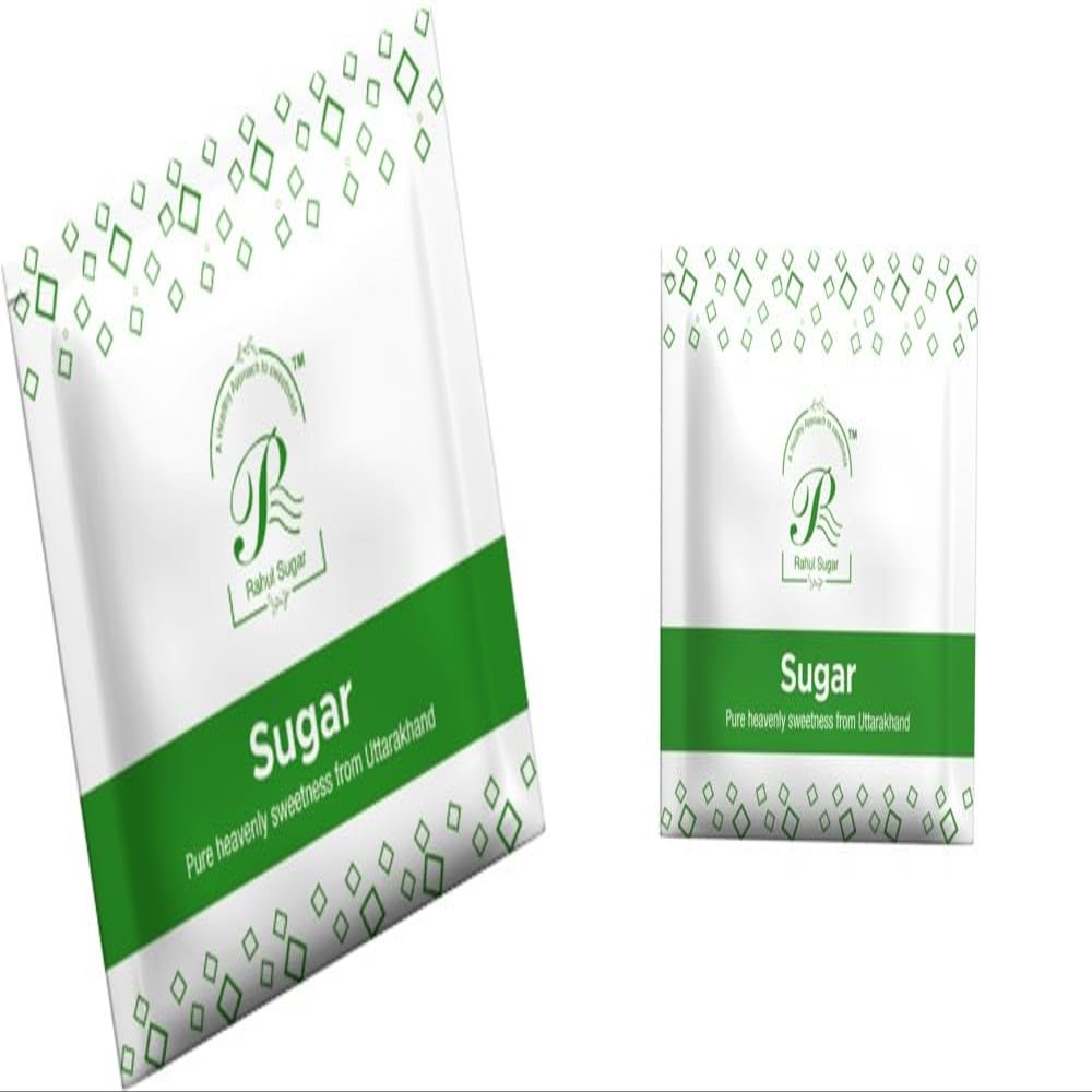 Rahul White Sugar Sachets, (5G Each X 1000Pcs) Pack, Pure and Chemical Free for White Sugar Sachets Baking Sugar Sachets White Pouch, Pack of 5 (5Kg)