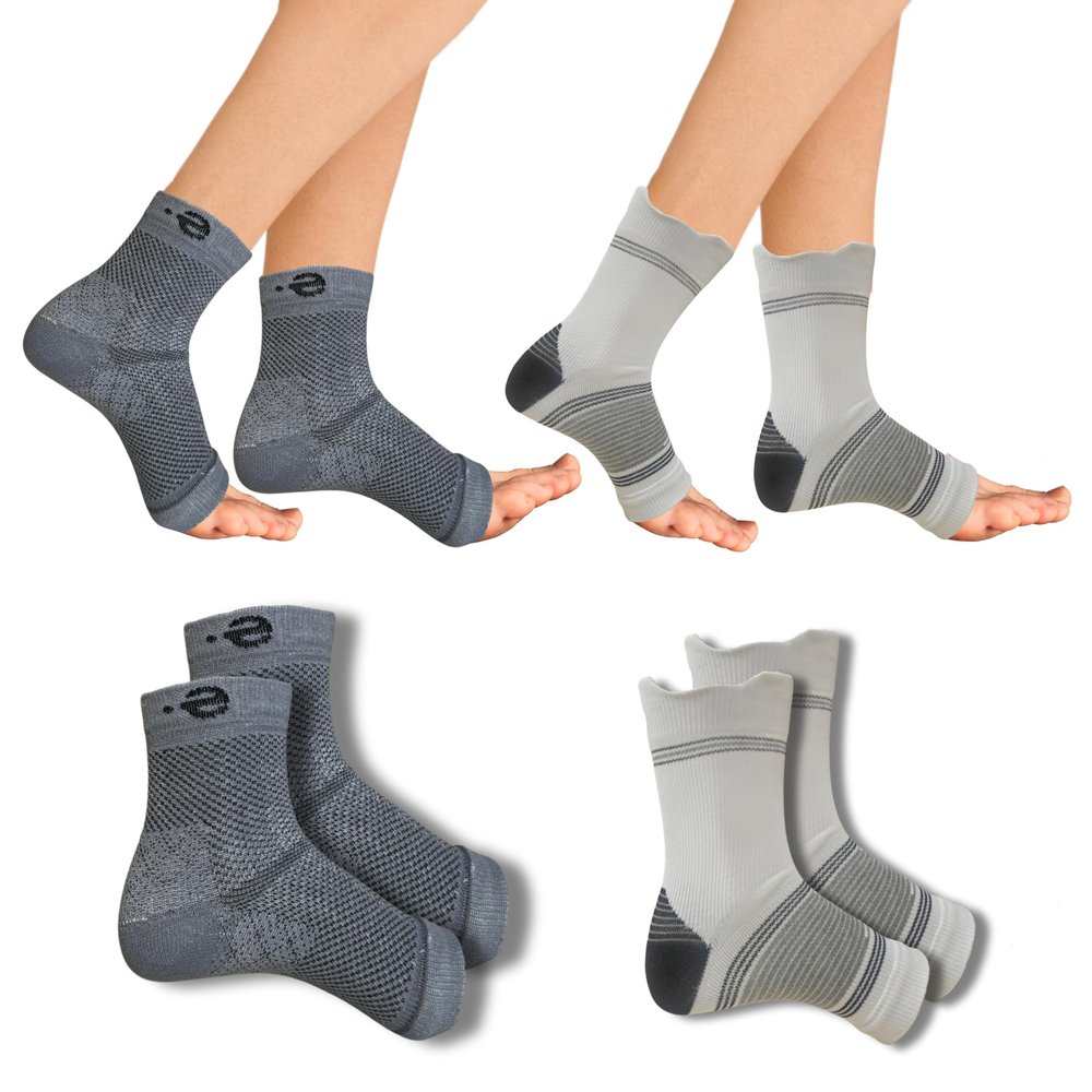 Diabetic Neuropathy Support Socks | Anti-Swelling Cooling Footwear, Orthopedic Compression, Alignment Toe Splitter | Men & Women