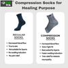 Diabetic Neuropathy Support Socks | Anti-Swelling Cooling Footwear, Orthopedic Compression, Alignment Toe Splitter | Men & Women view 4