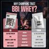 BBI Whey Protein Powder 1kg (Neapolitan Ice Cream) | 24g Protein, 5.6g BCAA, 5.1G Glutamine | 32 Servings | Fast Absorbing, Muscle Support & Recovery, Primary Source Whey Isolate | Workout Supplement for Men & Women view 4