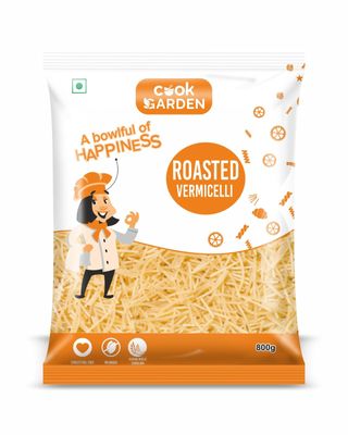 CookGarden Vermicelli Roasted 800g | Healthy Wheat Sevai | Easy To CookVermicelli For Breakfast, Upma, Kheer, Seviyan, Desserts & Snacks | Pantry Essential Pack