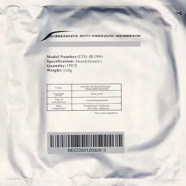 10pcs Anti freeze membrane Antifreeze membrane cryo pad for Cryolipolysis,110gm