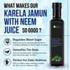 Bliss of Earth Karela Jamun Juice With Neem For Sugar Control, Natural Boold Sugar Support & Detox, Zero Sugar, Zero Water, 500ml PET Bottle Pack of 2 view 3