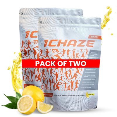 1CHAZE Isotonic Sports Drink | 6% Isotonic Hydration Energy Drink | Post, Pre Workout for Men & Women | Nutrition Drink, Restores Hydration | Multi Vitamin Electrolytes Powder (Pack of 2)