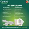 Century 2 Ply 100% Virgin Pulp Kitchen Tissue/Towel Paper Roll 4 in 1-60 Pulls Per Roll view 3