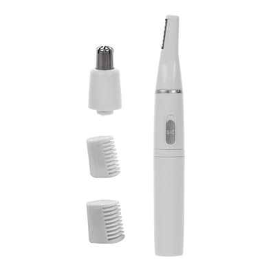 ATORSE Nose Shaver Trimmer 2 in 1 Washable Clipper Portable for Remover Women white