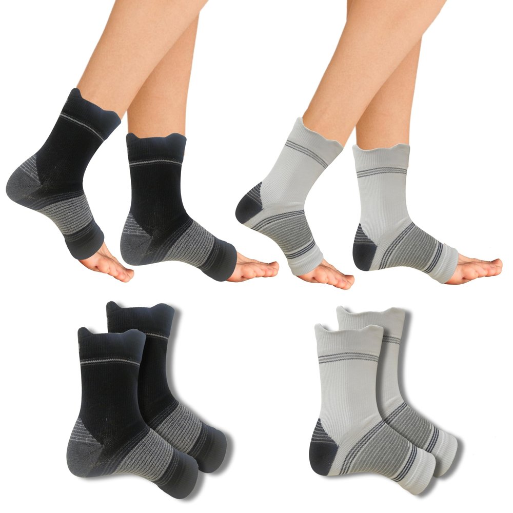 Ecosync Cooling Therapy Socks for Burning Feet & Nerve Pain | Diabetic Neuropathy Support, Arch Alignment | Unisex