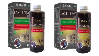BELITE HERBS Last-Long Juice | Herbal Blend for Stamina, Strength, and Vitality | Supports Energy Levels and Physical Performance | With 10 Quality Herbs - 1 Liter Pack of 2