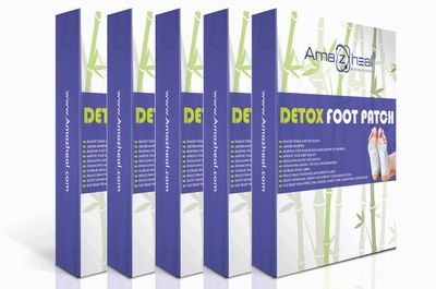 AMAZHEAL Premium Foot patches, Cleansing Toxin Remover Foot Pad, Stress Relief Sleep Patch, For Men And Women, 20 Count. (Pack Of 5)
