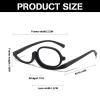 FULAIDA Make up Reading Glasses Magnifying Makeup Glasses Flip Up Cosmetic Readers for Women | Print | (+2.50) view 2