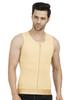 Dermapress GYNECOMASTIA Compression Full Vest | MICROPOLY Fabric | Front Hook and Zip Closer | Tomboy Chest Binder | Chest and Abdomen Support | Chest Shapewear (Skin, M) view 1