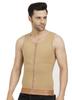 Dermapress GYNECOMASTIA Compression Full Vest | MICROPOLY Fabric | Front Hook and Zip Closer | Tomboy Chest Binder | Chest and Abdomen Support | Chest Shapewear (Beige, 5XL) view 3