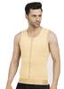 Dermapress GYNECOMASTIA Compression Full Vest | MICROPOLY Fabric | Front Hook and Zip Closer | Tomboy Chest Binder | Chest and Abdomen Support | Chest Shapewear (Skin, 4XL) view 3