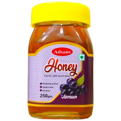 Adsans Raw Jamun Honey 250gm | 100% Pure Raw and Unprocessed Honey | NMR Tested