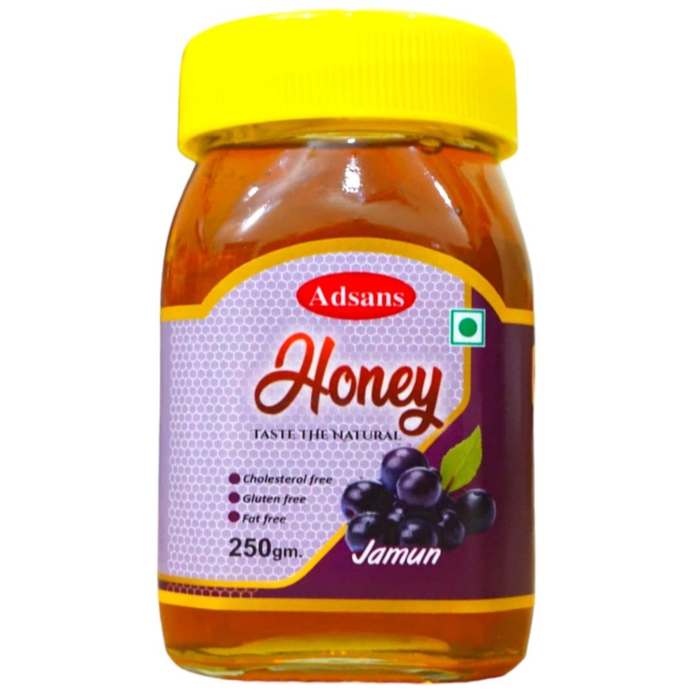 Adsans Raw Jamun Honey 250gm | 100% Pure Raw and Unprocessed Honey | NMR Tested