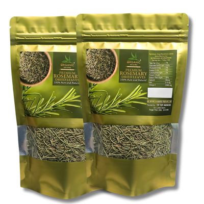 ORGANIC NILGIRIS - Live with Radiant Heath Rosemary Leaves - Food Grade Seasoning|100% Natural|Ideal For Hair Growth & Culinary Use-100Gm (Pack Of 2)