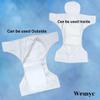 Wemyc High Absorbent Adult Cloth Diaper Inserts Only 3 Pcs Combo Pack Upgraded Cotton Insert Pad For Washable Adult Diapers Reusable Wet Free Booster Pads Dry Feel Soaker Pad Diaper Liners - Unisex view 4
