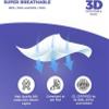 Careview 3 Dimensional Disposable Face Mask with 4 Layered & Incredibly Soft Spandex Non Woven Fabric Ear loop (White, Pack of 50) view 2
