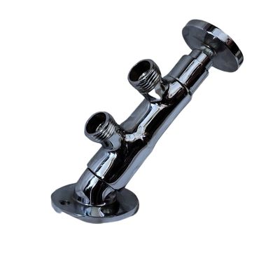 Brass Inclined Foot Operated tap (Push Cock) (+Drill Fittings) for bathrooms, Industry, Foot Kitchens to Avoid Hand Contact, COVID, infections (2 Years Warranty) (Standard Thread-15mm (1/2") Used)
