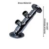 Brass Inclined Foot Operated tap (Push Cock) (+Drill Fittings) for bathrooms, Industry, Foot Kitchens to Avoid Hand Contact, COVID, infections (2 Years Warranty) (Standard Thread-15mm (1/2") Used) view 2