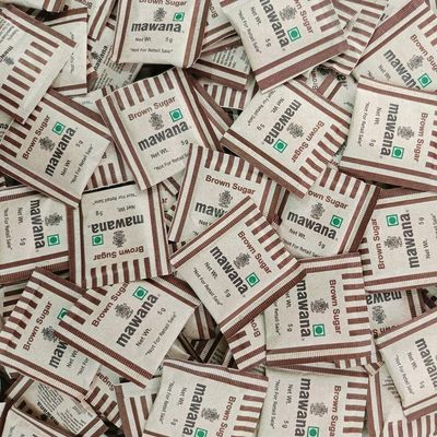 Mawana Brown Sugar Sachets, 5g x 1000 (5kg)