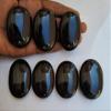 2Pcs Set Black Tourmaline Palm Stone Crystal - Black Tourmaline Palmstone Natural Chakra Therapy Polished Healing Crystal Oval Pocket Worry Stone Gemstone for Anxiety Stress Relief view 4