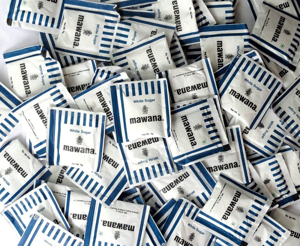 Mawana White Sugar Sachets, 5gx1000 (5kg)