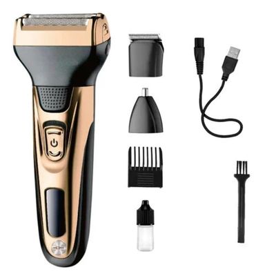 Drumstone [    ] 3-in-1 Professional Waterproof Wireless Electric Shaver, Beard, Hair, and Body Grooming, Precision and Comfort for All Your Grooming Needs