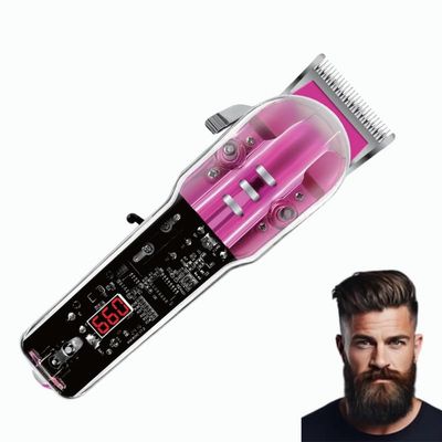 Drumstone [' ] Pro Li Outliner Cordless T Blade Hair Clipper 0 Gapped Outlining, Balding & Shape-Up for Barbers, Digital Display