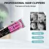 Drumstone [' ] Pro Li Outliner Cordless T Blade Hair Clipper 0 Gapped Outlining, Balding & Shape-Up for Barbers, Digital Display view 3