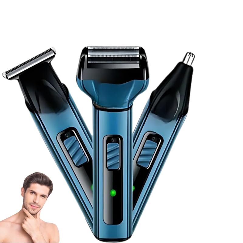 Drumstone [    ] Elegant Metal Body Rechargeable Trimmer, Versatile Grooming with Hair Trimmer, Shaver, Precision Accessories, V8 Charging Cable