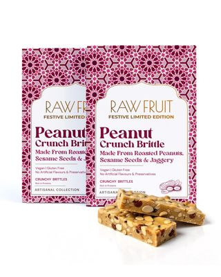 HyperFoods Peanut Crunch Brittle Pack of 2 Chikki Peanut Butter Chikki Healthy Bar Pack Energy Bites Combo Peanut Chikki Delicious & Crunchy Peanut Bar
