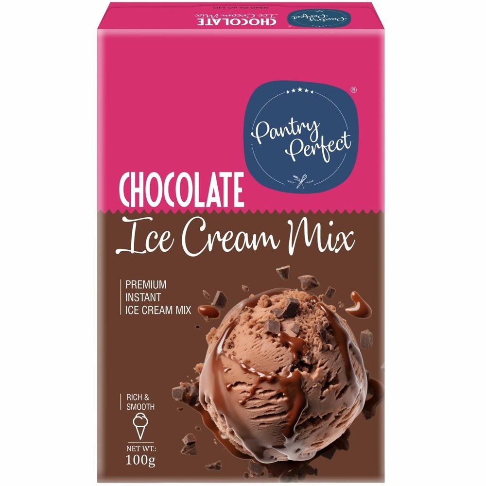 Pantry Perfect Chocolate Ice Cream Mix (100g) I Quick, Easy and Delicious Summer Treat Ready Mix, No Preservatives, No Hassle I Rich & Smooth I Easy to Prepare